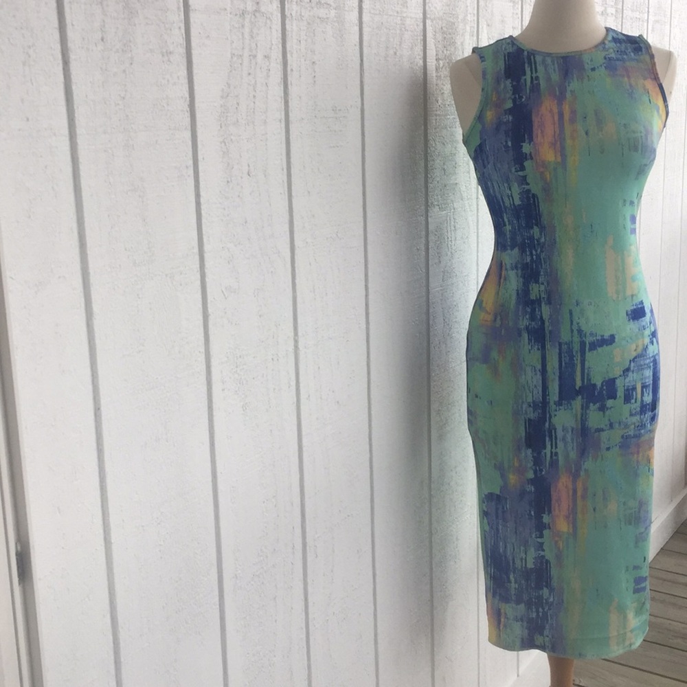 Fitted Bodycon Midi Dress